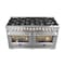 Forno Capriasca Titanium Professional 60In. Freestanding Dual Fuel Range FFSGS6187-60 - alternate 5